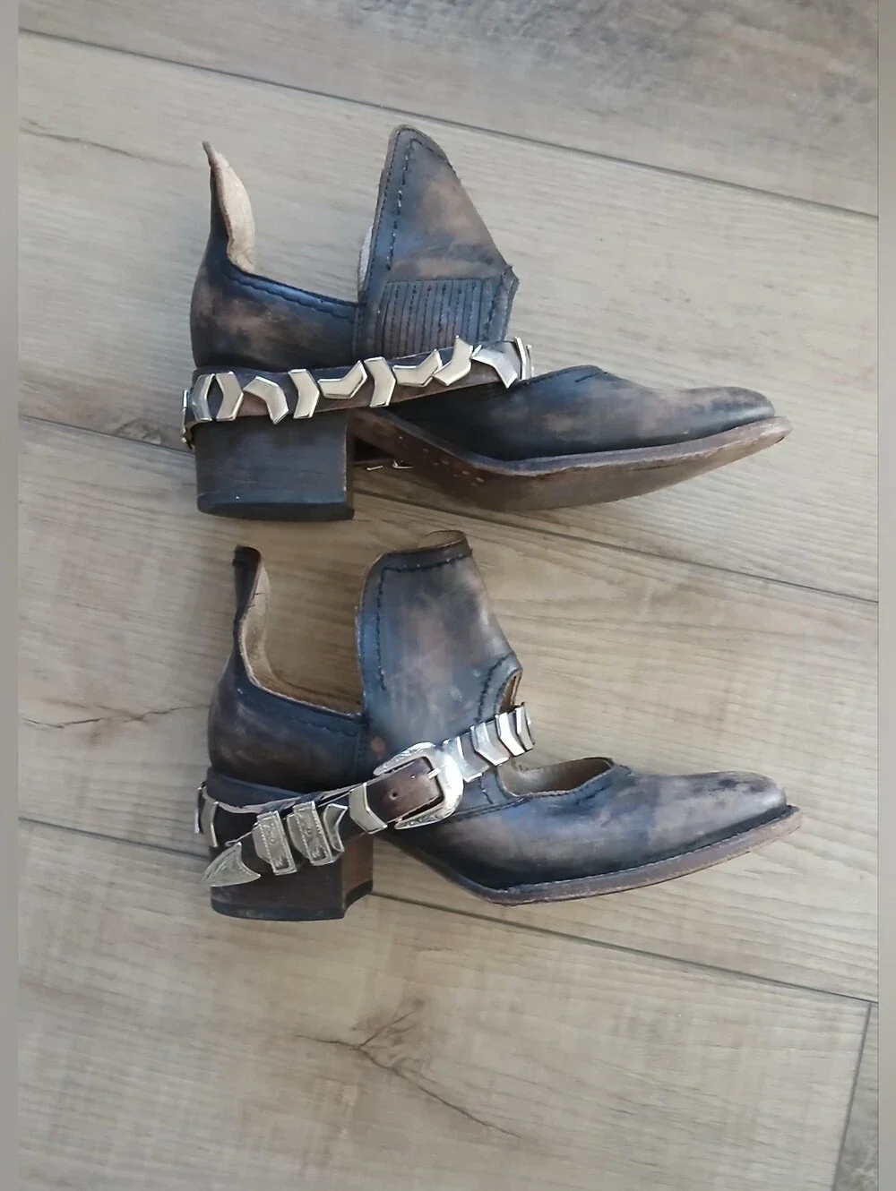 Freebird by Steven Blade Leather Booties. Size 7